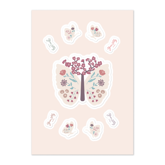 Soul Blossom Butterflies - Sticker Sheet